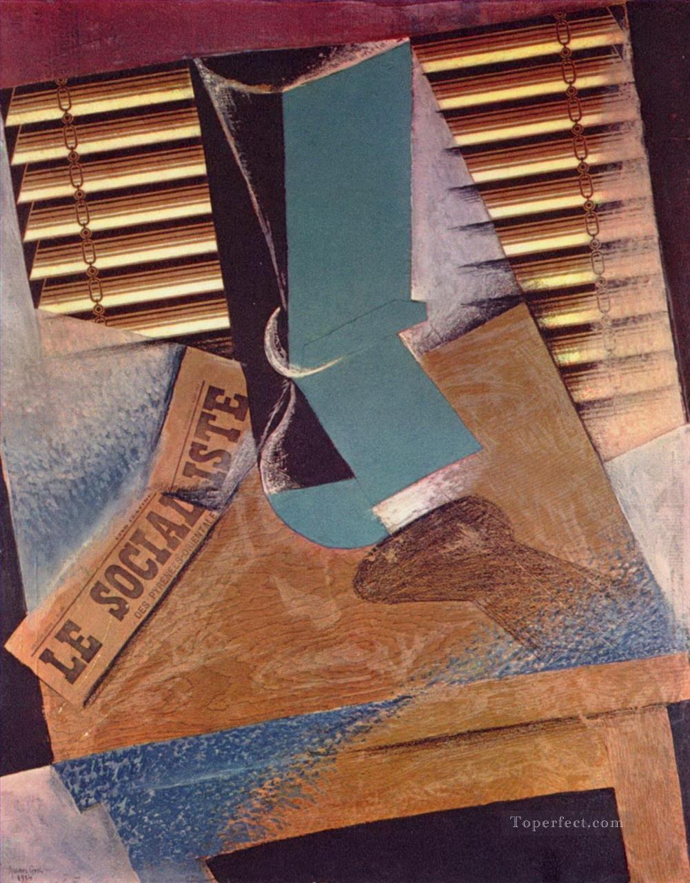 日よけ 1914年 フアン・グリス油絵
